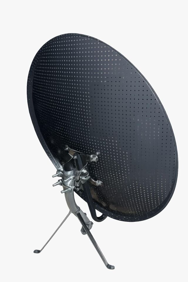 Millenium Siyah 85 cm Delikli 0.60mm Rüzgara Dayanıklı Çanak Anten Takımı