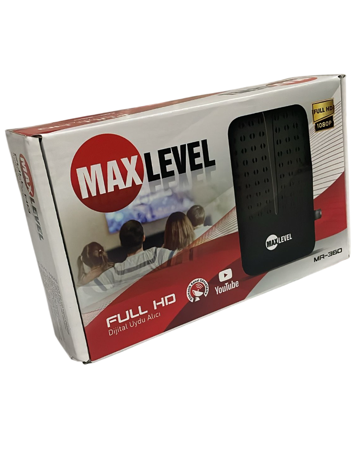 Max Level MR360 Full Hd 1080P Digital Uydu Alıcısı 2 USB + HDMI Giriş