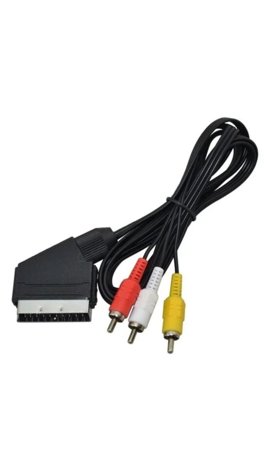 Technozi Scart - 3 RCA 1.2 Metre Kablo