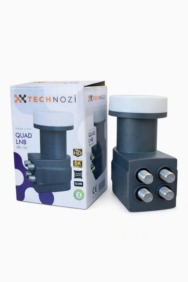 Technozi Dörtlü LNB Full HD Uydu Çanak Anten Başlığı