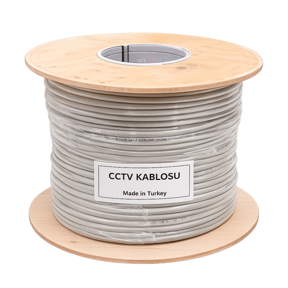 Technozi 2+1 0,50 mm Cctv Kablo 300 Metre