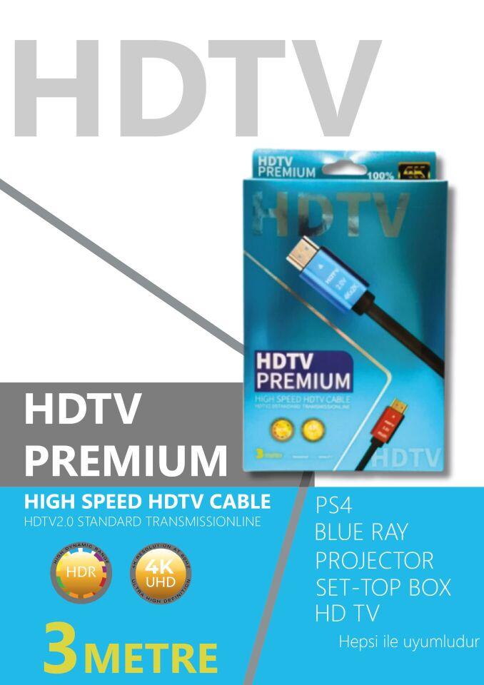 Technozi 4K 3 Metre Hdmı Kablo