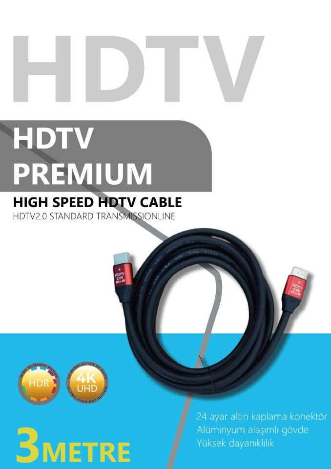 Technozi 4K 3 Metre Hdmı Kablo