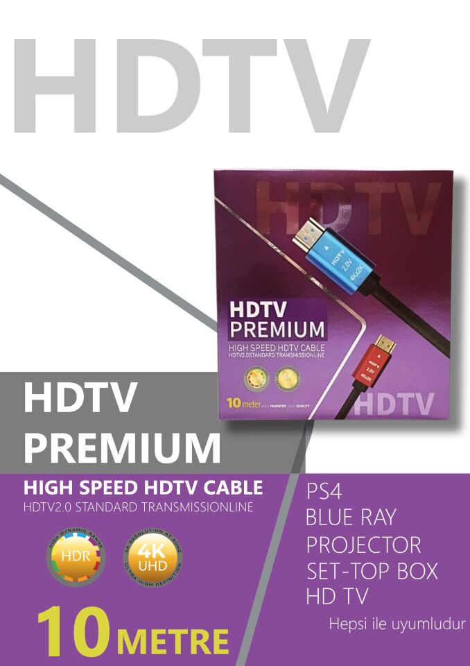 Technozi 4K 10 Metre Hdmı Kablo