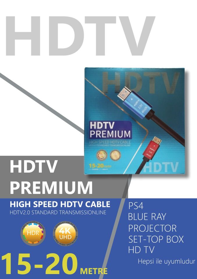 Technozi 4K 15 Metre Hdmı Kablo