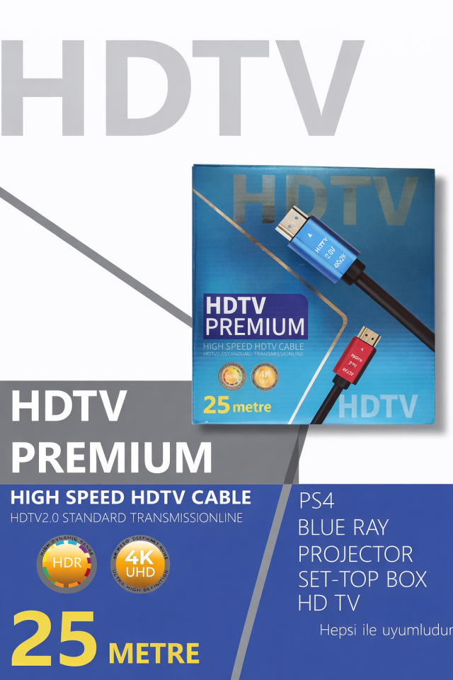 Technozi 4K 25 Metre Hdmı Kablo