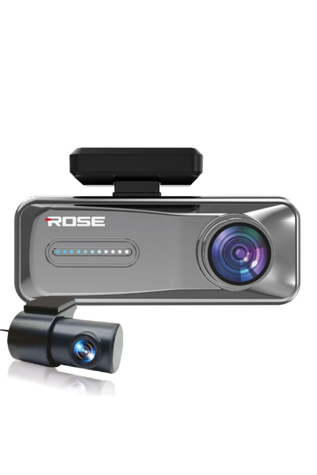Araç Kamera Kayıt Seti MR-81 Rose Model 4K Ön Kamera + 2K Arka Kamera 7/24 Kayıt DVR
