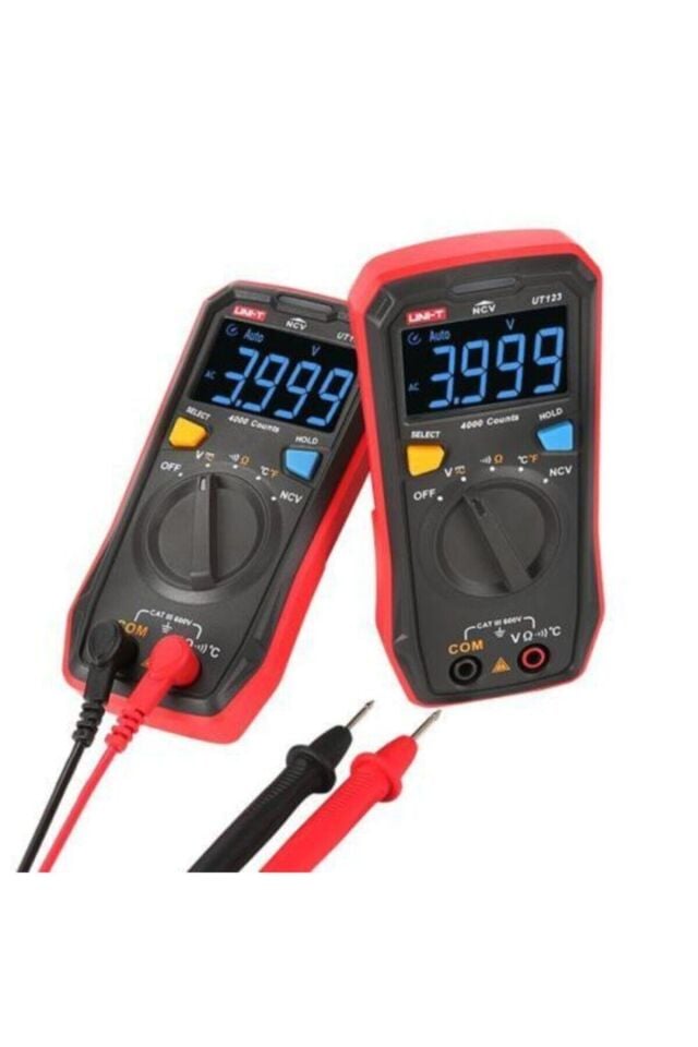 Unı-t Ut 123 Cep Tip Dijital Multimetre + Ncv Ac/Dc 600v Akım Ölçmez