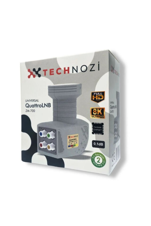 TECHNOZİ UNIVERSAL SANTRAL LNB QUATTRO LNB 8K ULTRA HD