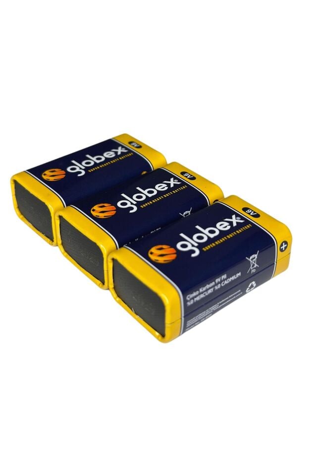 10 Adet 9 Volt Çinko Karbon Pil