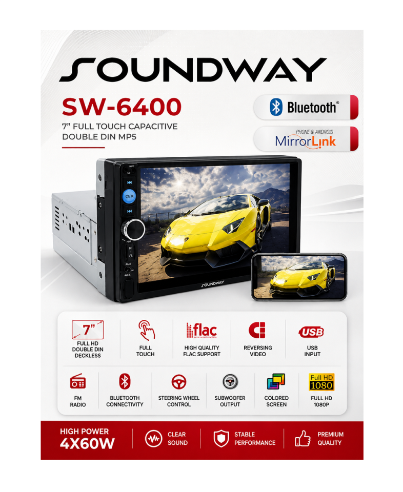 Double Teyp 7 4x50w Bt/usb/sd/fm/aux Kameralı Tofas Seri Double Uyumlu
