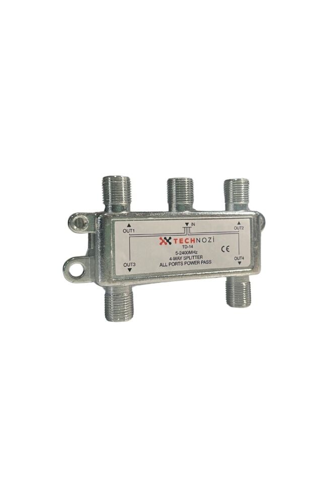 4 Lü Uydu Splitter Kablo Tv Rg6 4818p Çoklayıcı Dağıtıcı Anten Çanak Çevirici Switch Hub