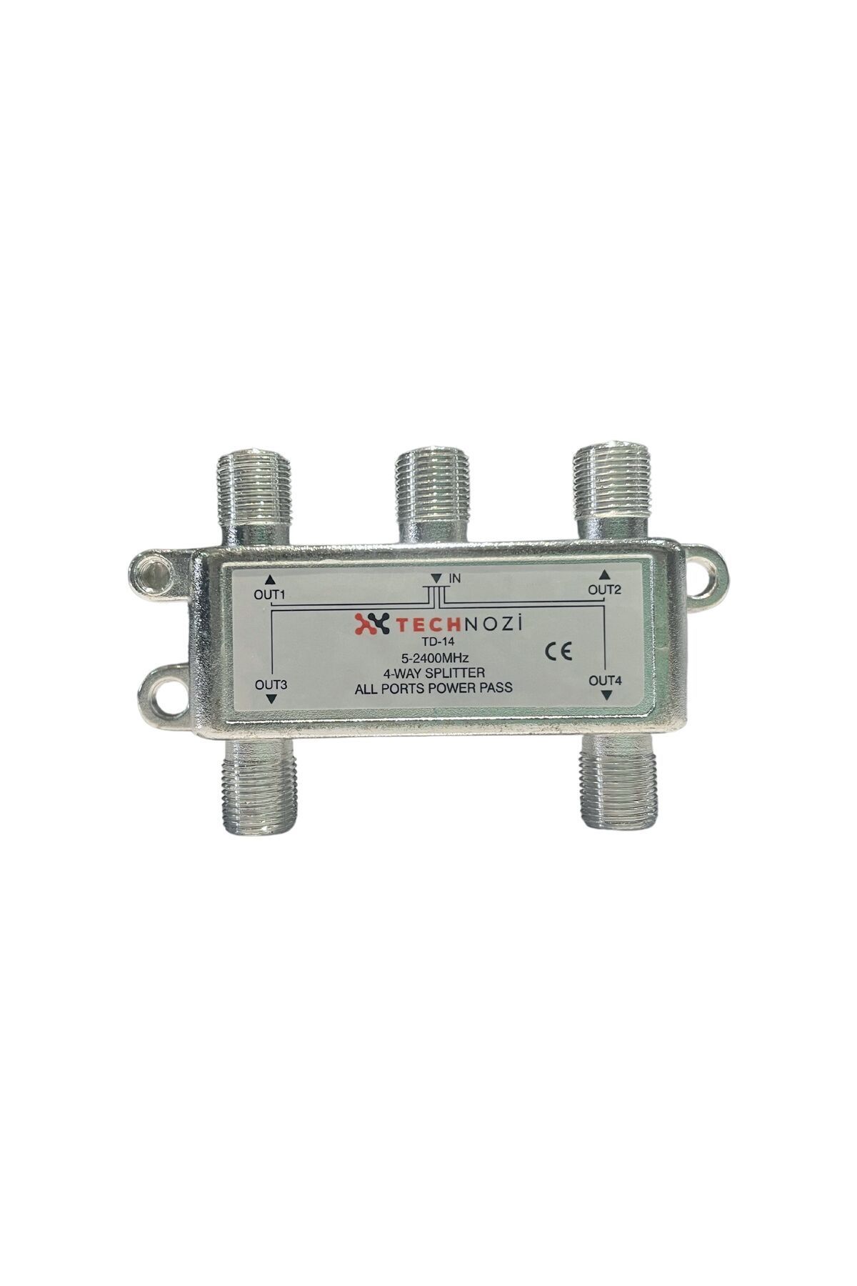 4 Lü Uydu Splitter Kablo Tv Rg6 4818p Çoklayıcı Dağıtıcı Anten Çanak Çevirici Switch Hub