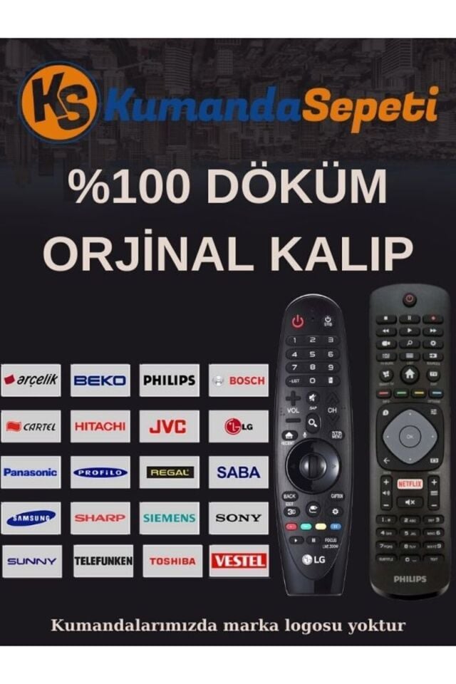 Ses Komutsuz (MİKROFONSUZ) Yeni Model Kumanda Mr20 Ga, Mr19 Ba , Mr 18 Ba, Mr650 ,mr600 Uyumlu