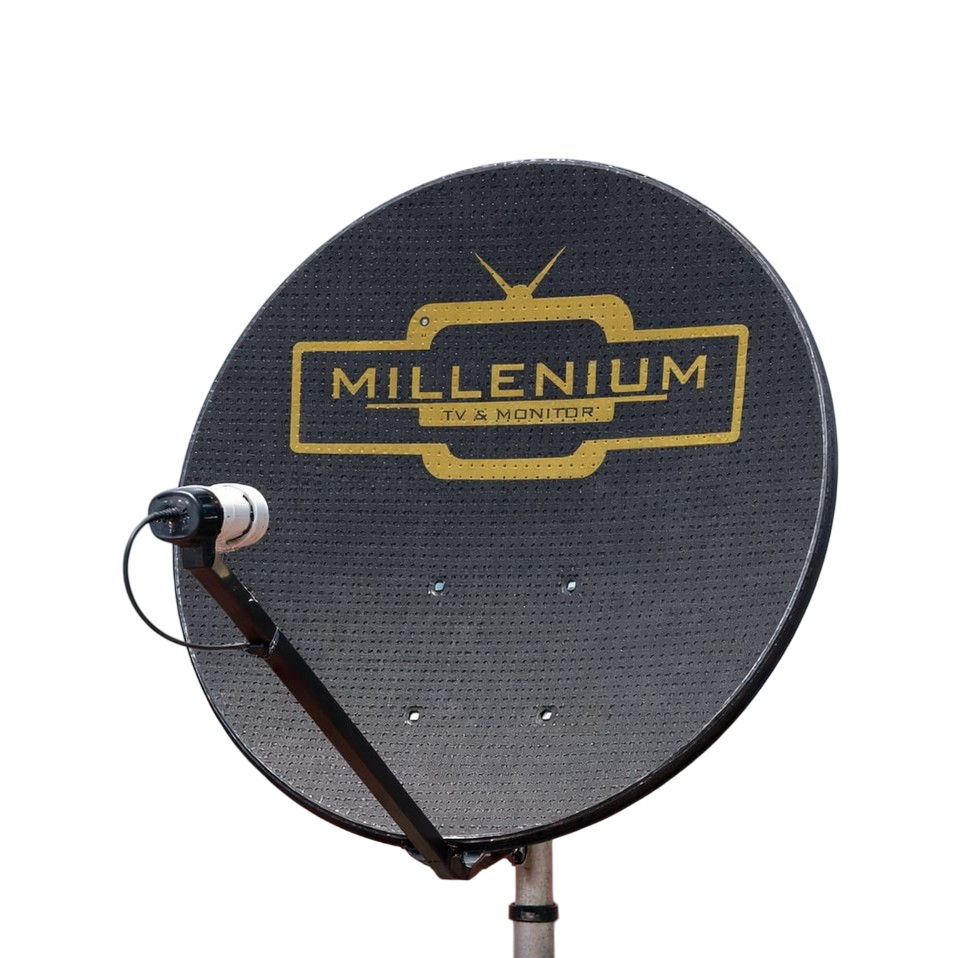 Millenium 85 cm Delikli Çanak Anten Dörtlü Lnb 25 Metre Kablo