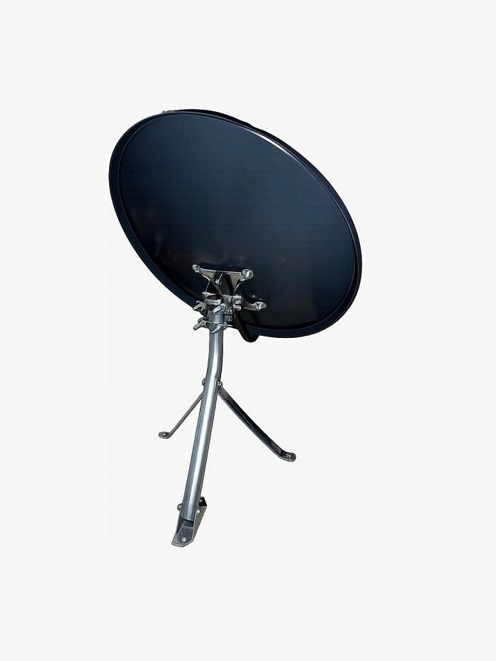 70cm 0,60mm Siyah Renk 4K 8K Uyumlu Çanak Anten Takımı