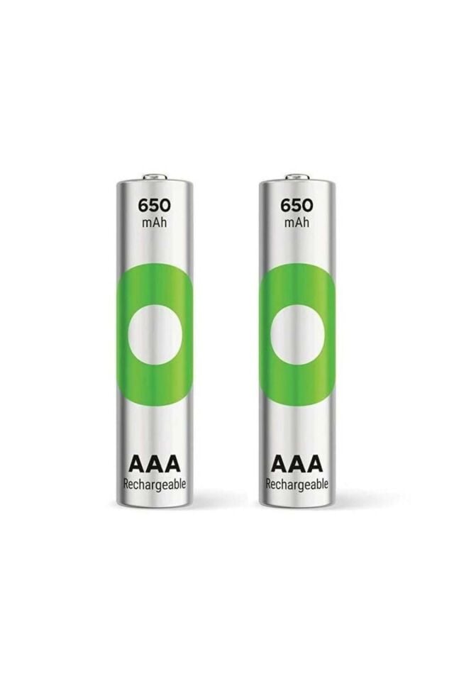 Recyko 650 Mah R03 AAA Şarjlı 2'li İnce Kalem Pil
