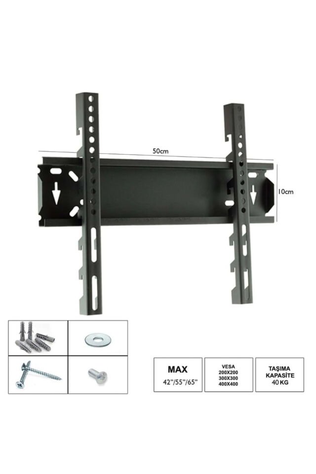 Tüm Markalar Ile Uyumlu Televizyon Duvar Asma Aparatı 42'' 55'' 60'' Inç/ 106-152 Cm