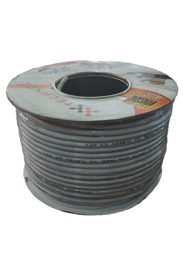 100 Metre Çanak Anten Kablosu Rg6 U4 48 Tel Anten Kablosu