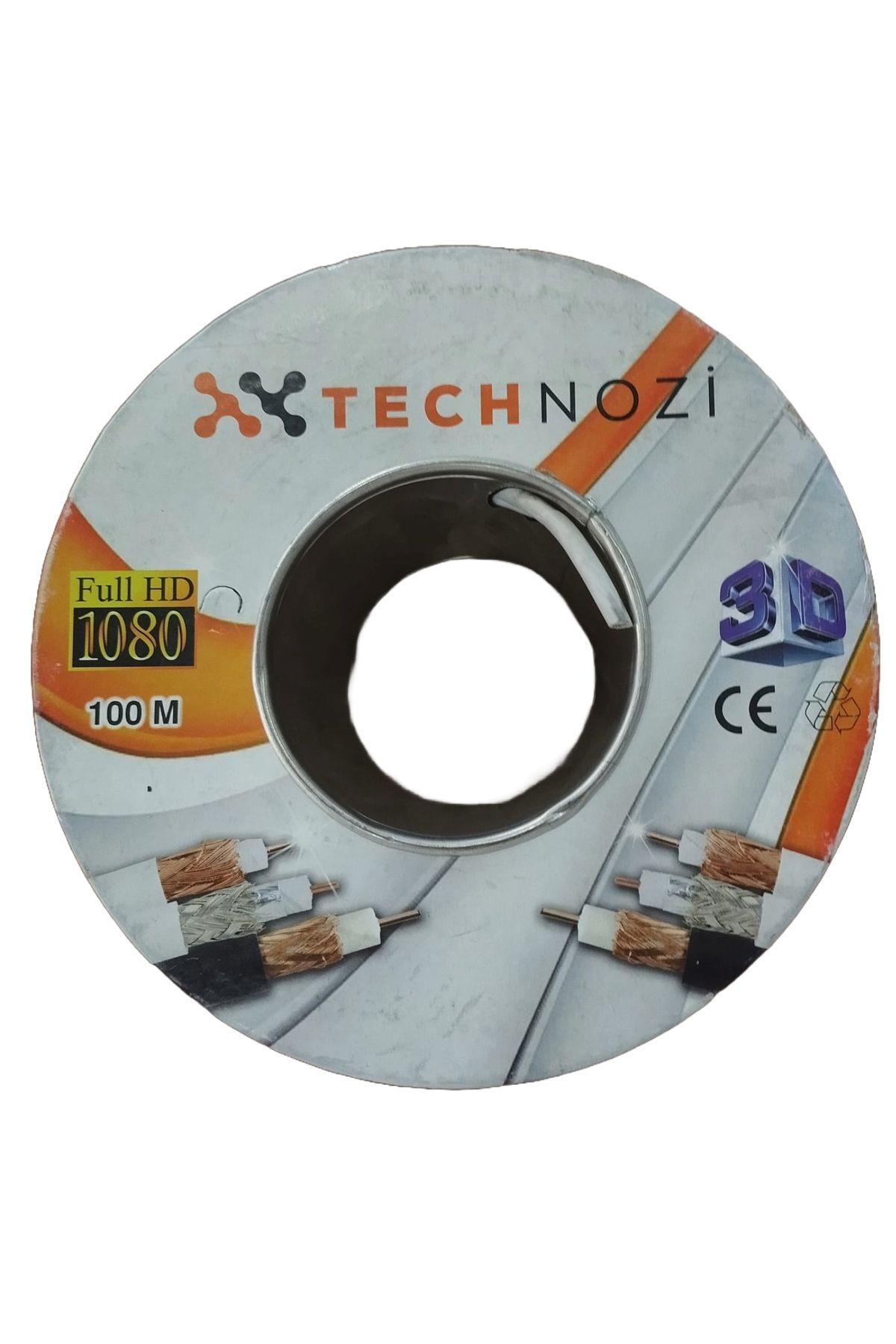 100 Metre Çanak Anten Kablosu Rg6 U4 64 Tel Anten Kablosu