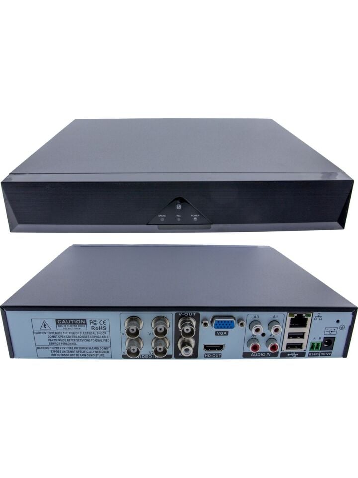 Xmeye 4 Kanal 5 mp Kamera Kayıt Cihazı Ahd Dvr 1080P H265+ Plus 5 in 1 Hibrit