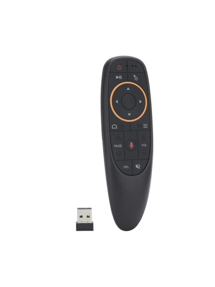 G10 Androıd-Wındows-Mac-Lınux-Tv Box Uyumlu Ses Komutlu Air Mouse 2.4ghz Smart Tv Akıllı Kumanda