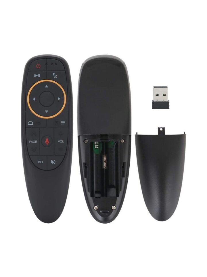 G10 Androıd-Wındows-Mac-Lınux-Tv Box Uyumlu Ses Komutlu Air Mouse 2.4ghz Smart Tv Akıllı Kumanda