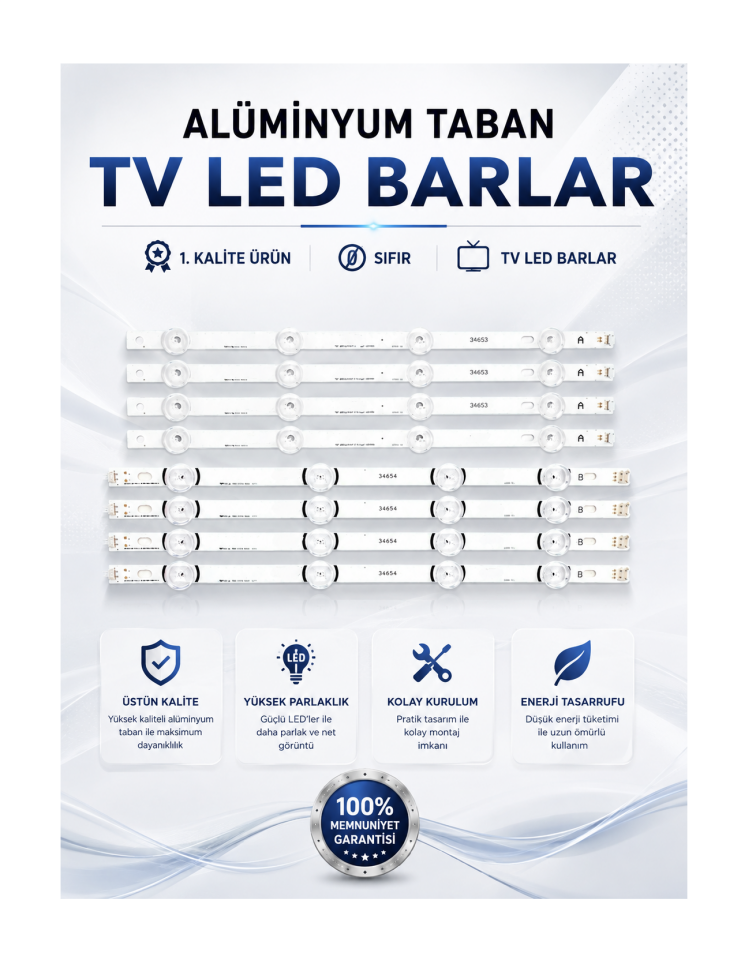 LG LED Bar 42LB620V, 42LP630H, 42LB580N, 42LB580V, 42LB582V, 42LB652V Alüminyum Tabanlı Yüksek Kalite