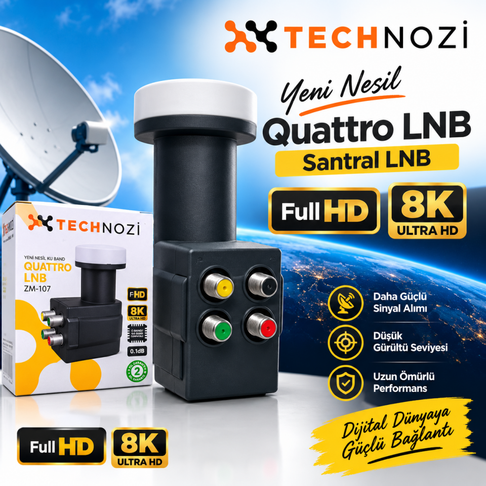 Santral Lnb ZM-107 UHD Yüksek Kalite Yayın A+ 0.1 Db Ultra Hd 8k 3D
