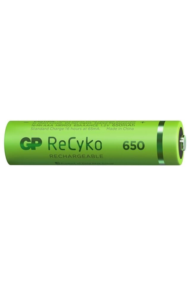 Recyko 650 Aaa Ince Kalem Ni-mh Şarjlı Pil, 1.2 Volt, 4'lü Kart