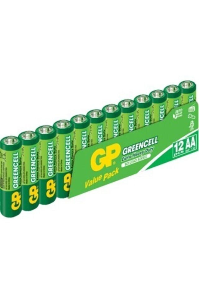 Gp Greencel R6 Aa Boy Çinko Kalem Pil 12'li Paket Gp15g-vs12