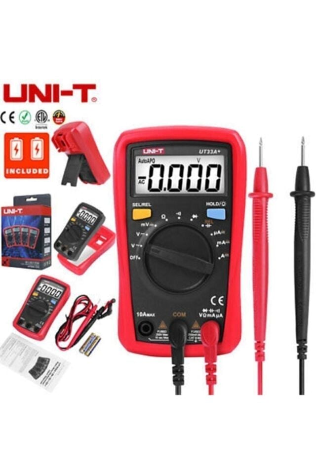 Unı-T UT 33A+ 600V UT33+ Serisi Dijital Multimetre Ölçü Aleti UT33A+ UT-33A+